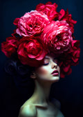Mujer floral 035 - Cuadro canvas Canvaradas