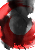 Blanco y Rojo 019 - cuadro decorativo en canvas