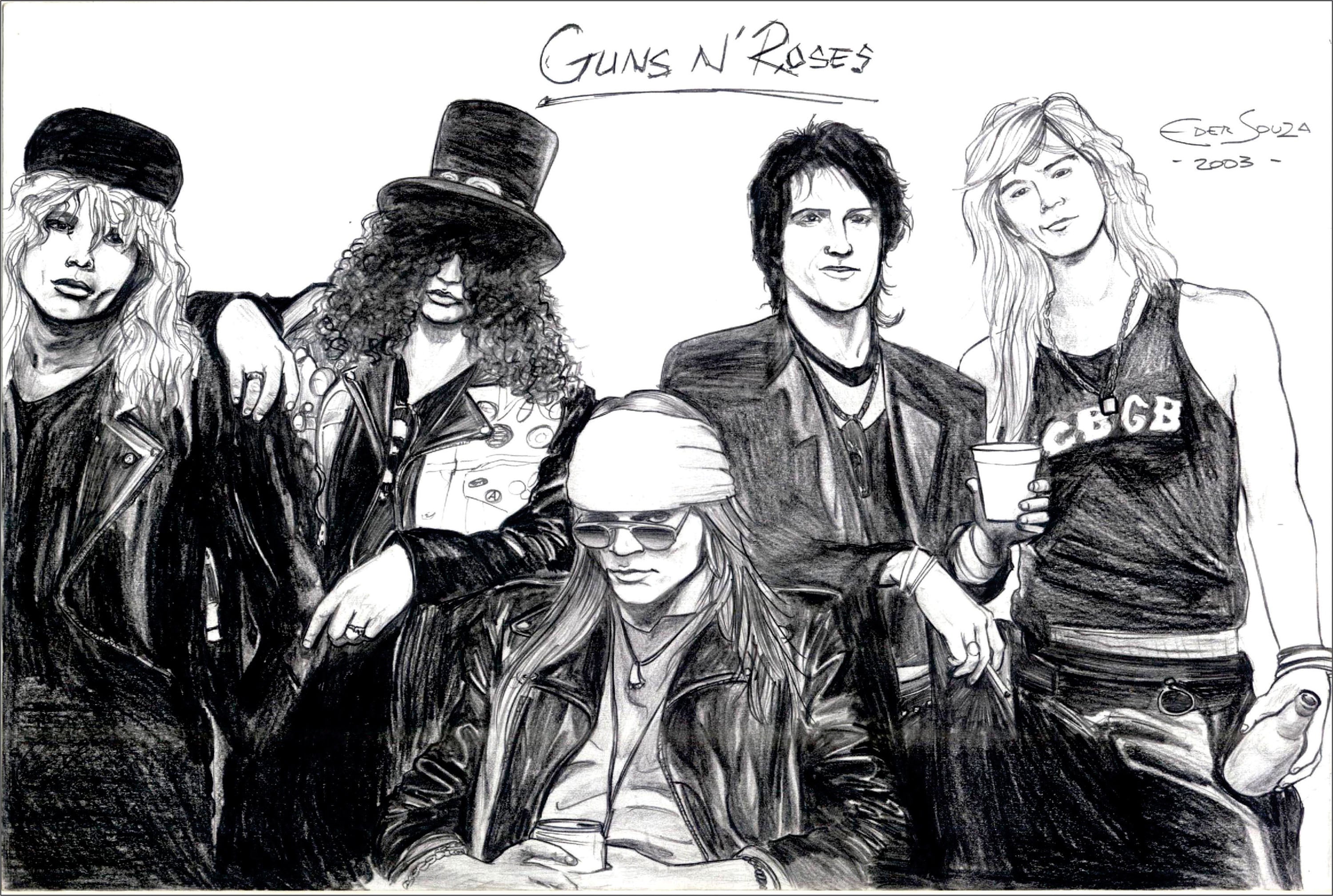 Guns N' Roses 012 - cuadro decorativo en canvas
