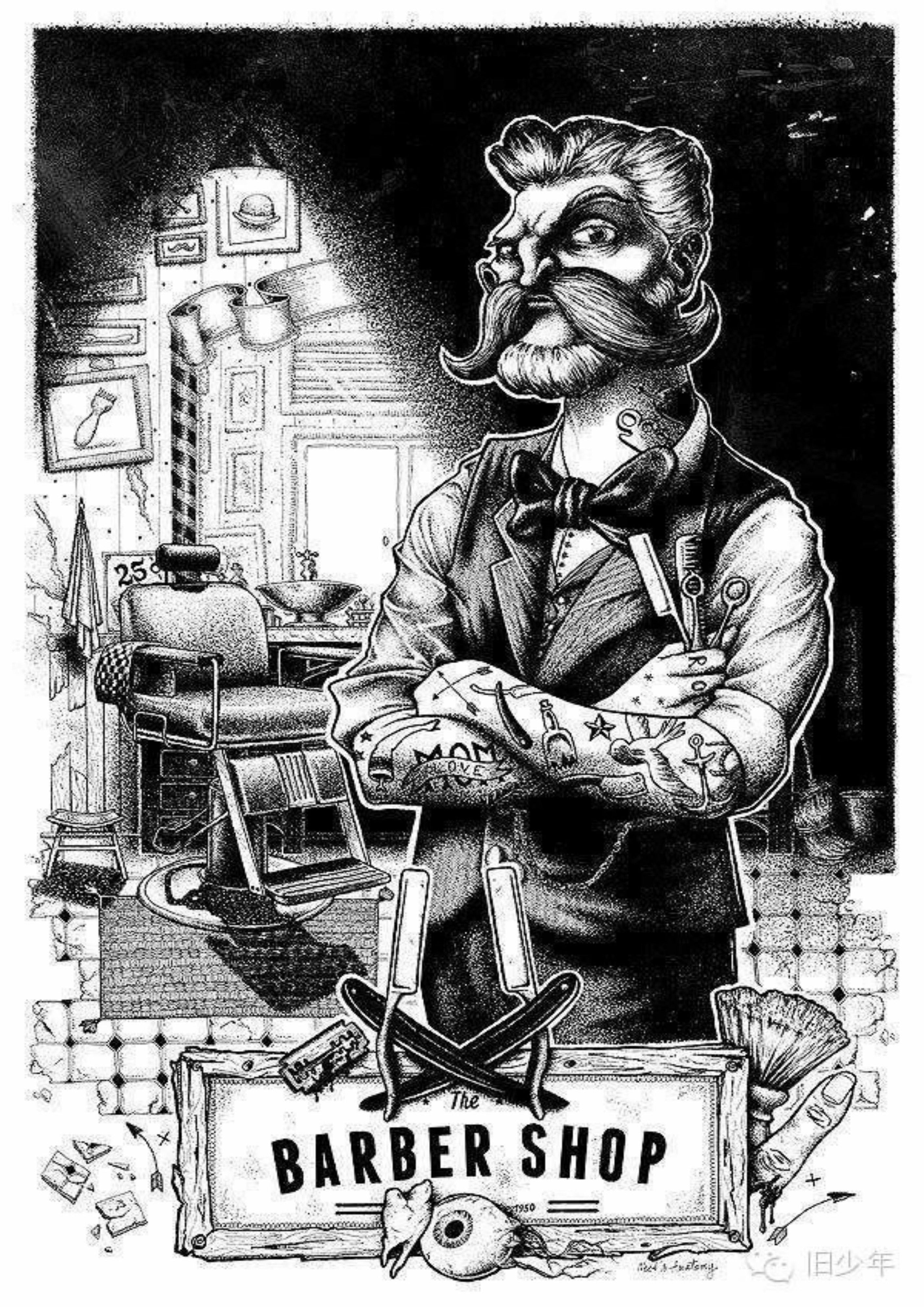 Barbería 039 - Cuadro canvas Canvaradas