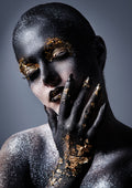 Negro y Dorado 101 - cuadro decorativo en canvas