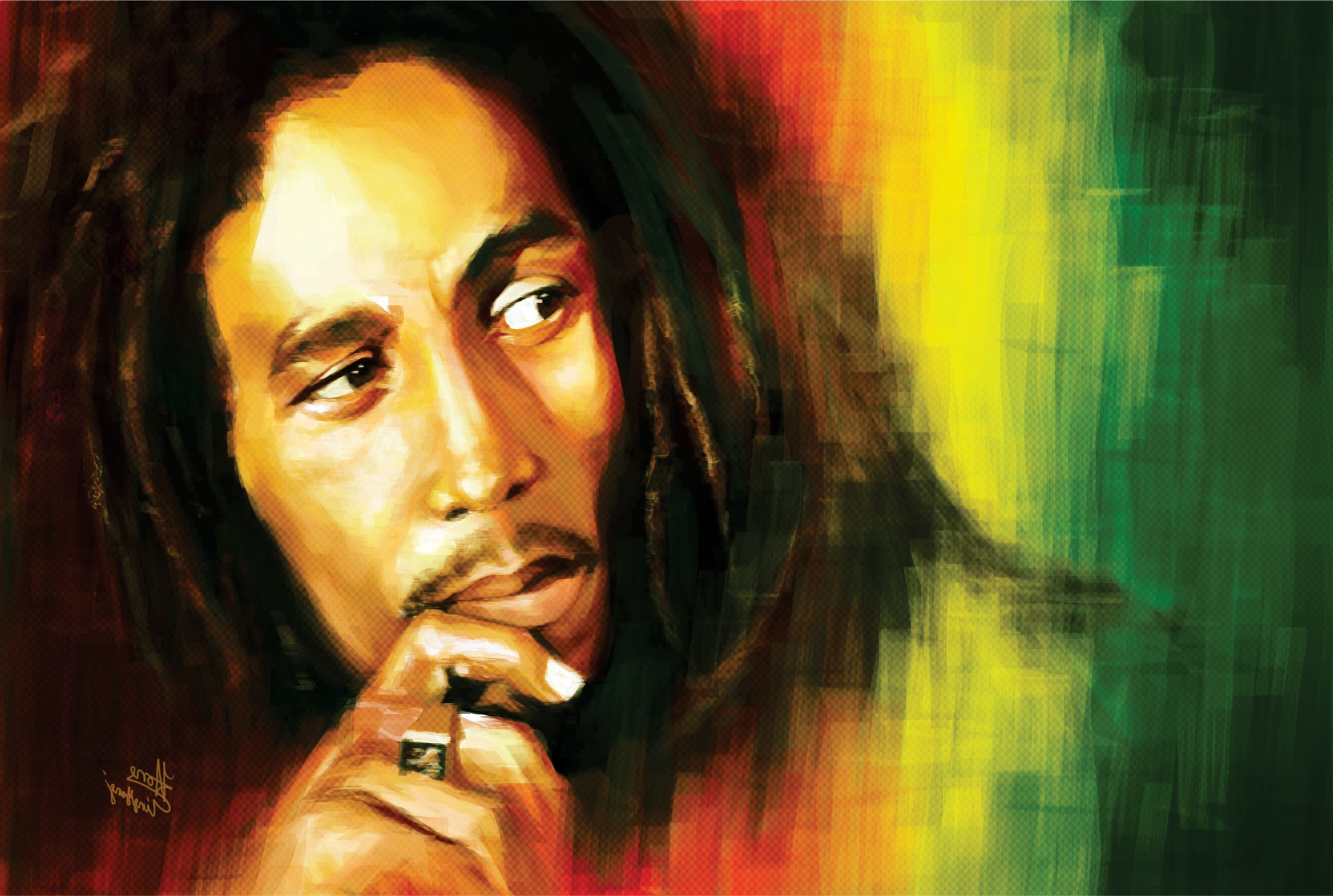 Bob Marley 006 - cuadro decorativo en canvas