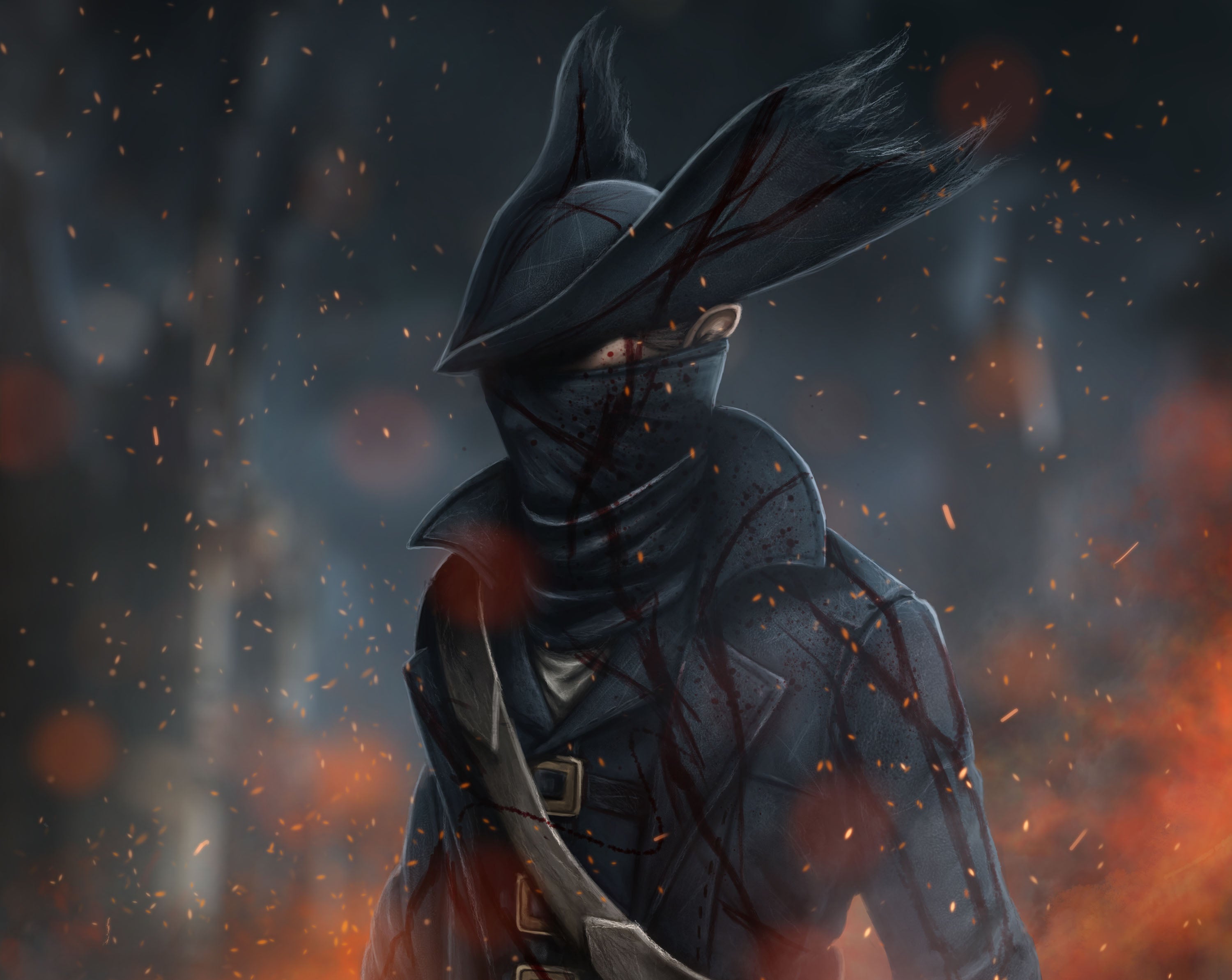 Bloodborne 002 - cuadro gamer decorativo en canvas