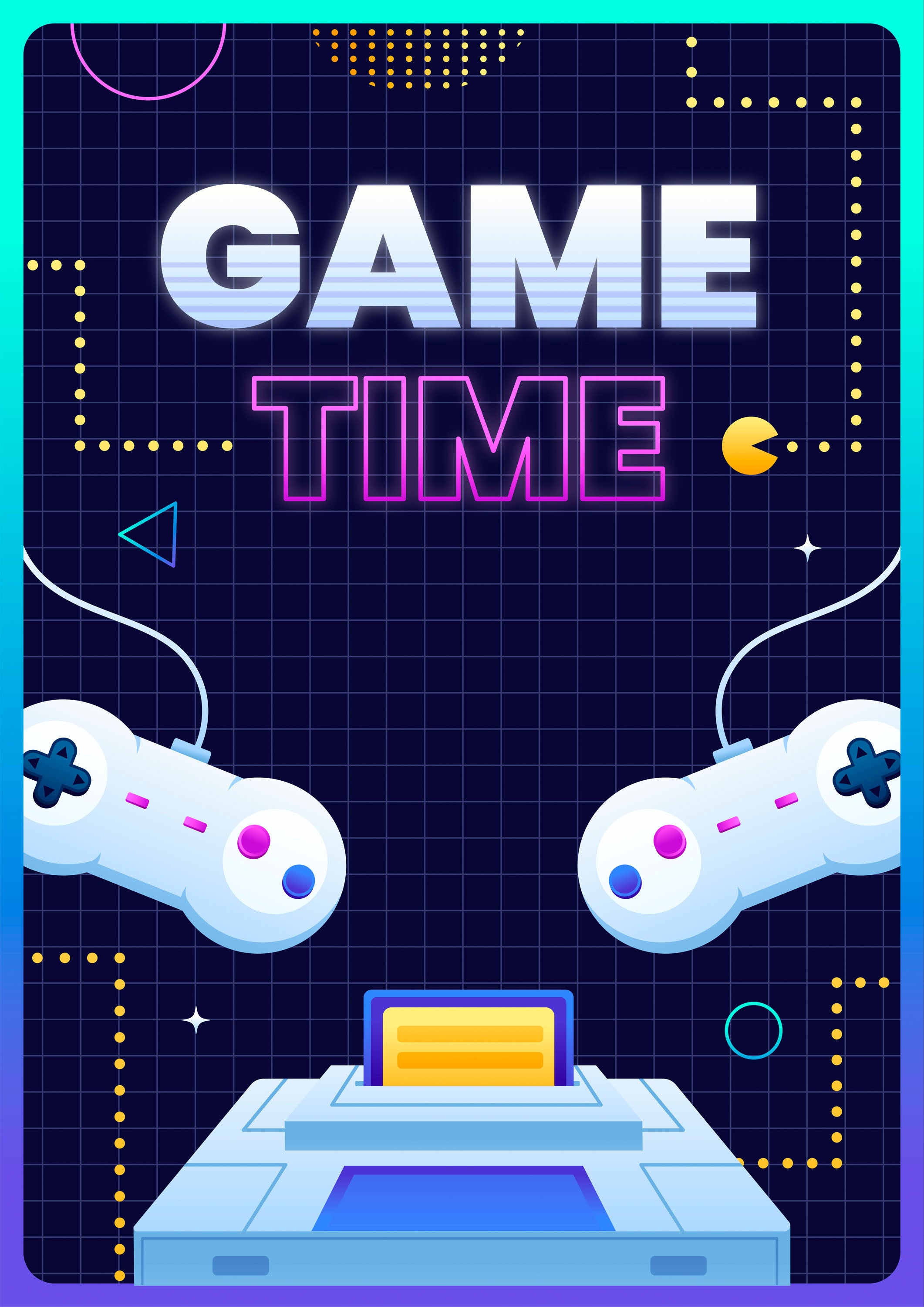 Gaming Retro 002 - cuadro gamer decorativo en canvas
