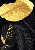 Negro y Dorado 235 - cuadro decorativo en canvas