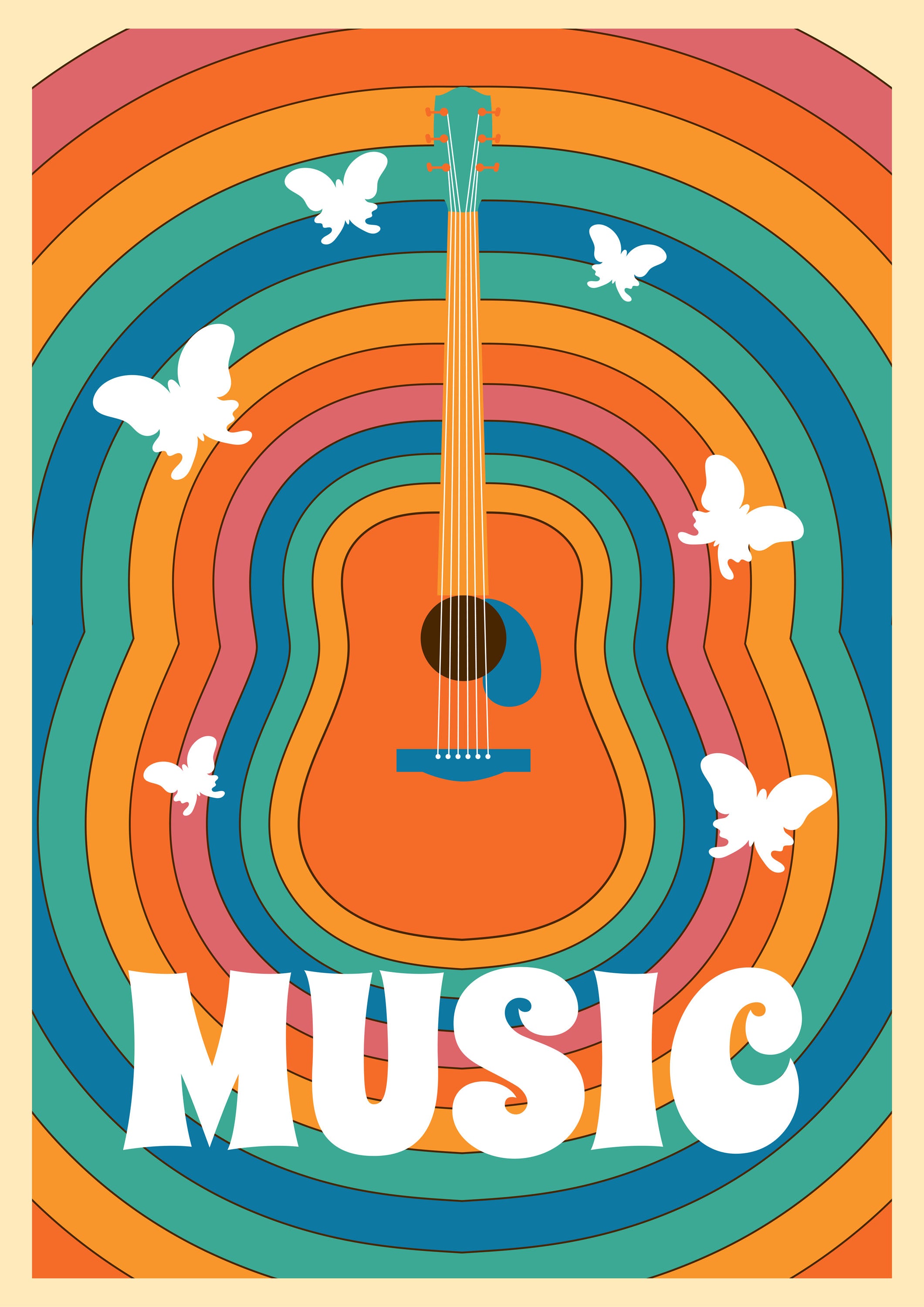 Música Artística 049 - cuadro decorativo en canvas