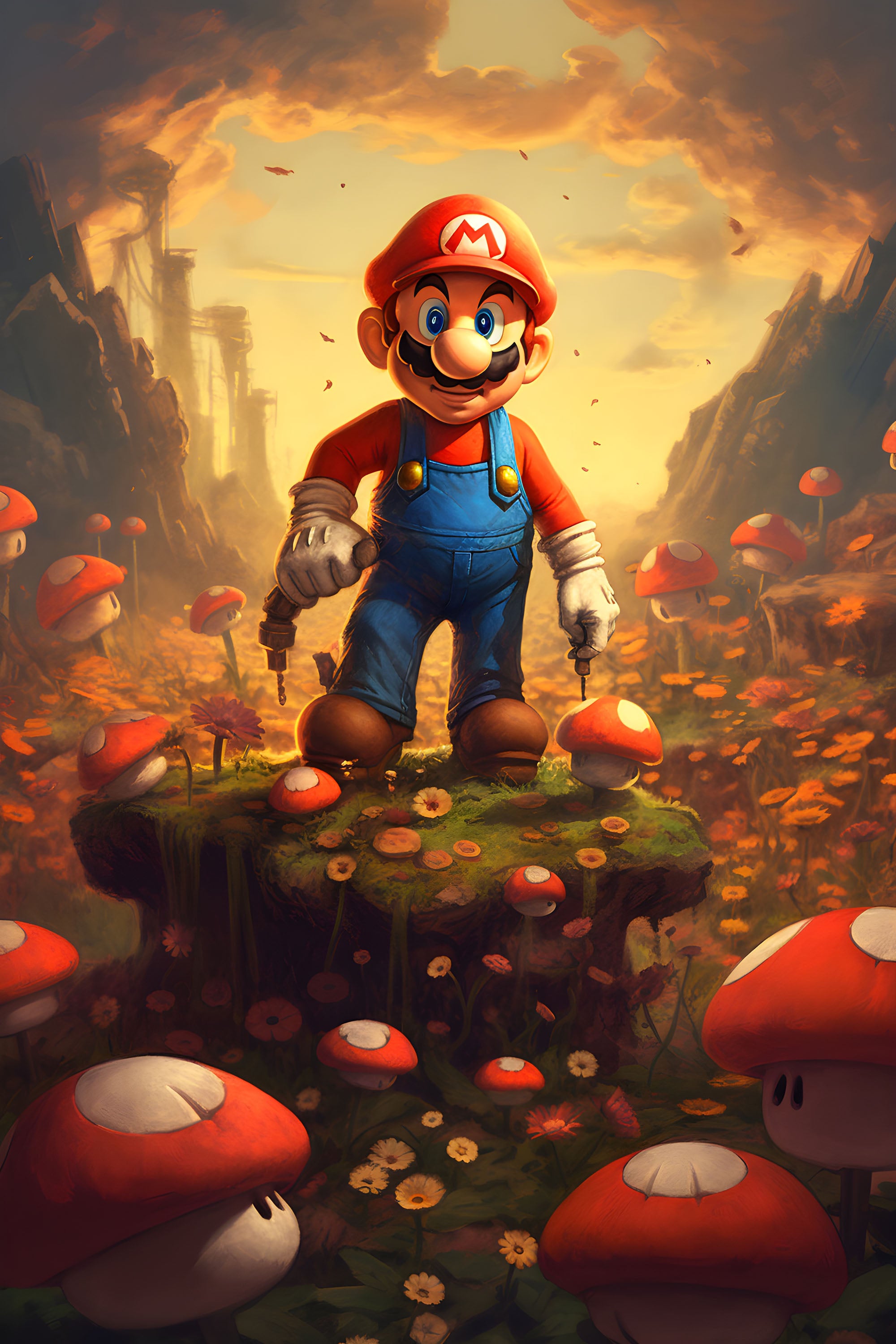 Mario 037 - cuadro gamer decorativo en canvas