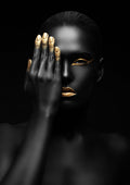 Negro y Dorado 214 - cuadro decorativo en canvas