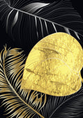 Negro y Dorado 233 - cuadro decorativo en canvas