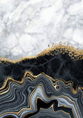 Negro y Dorado 004 - cuadro decorativo en canvas