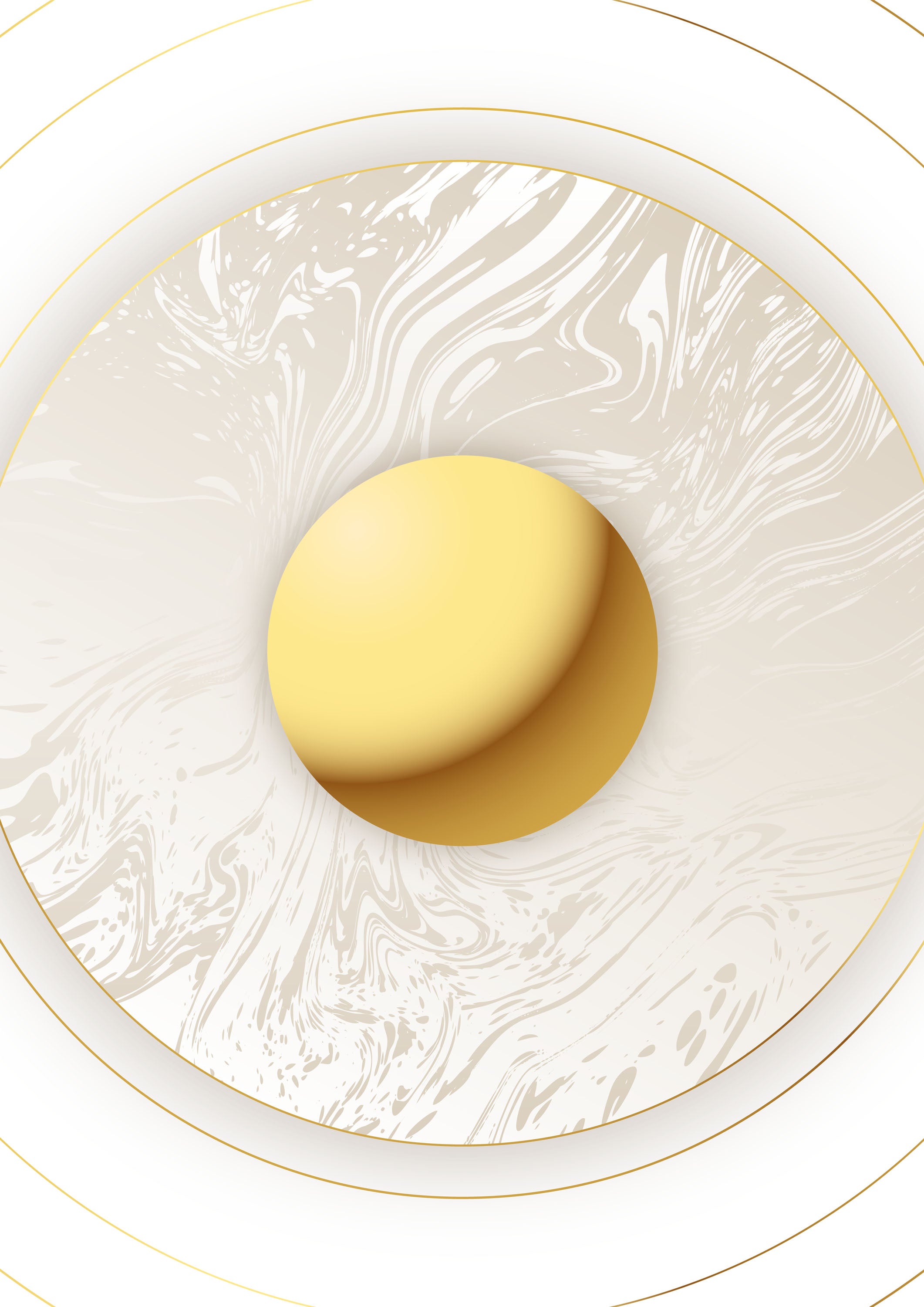 Blanco y Dorado 012 - cuadro decorativo en canvas