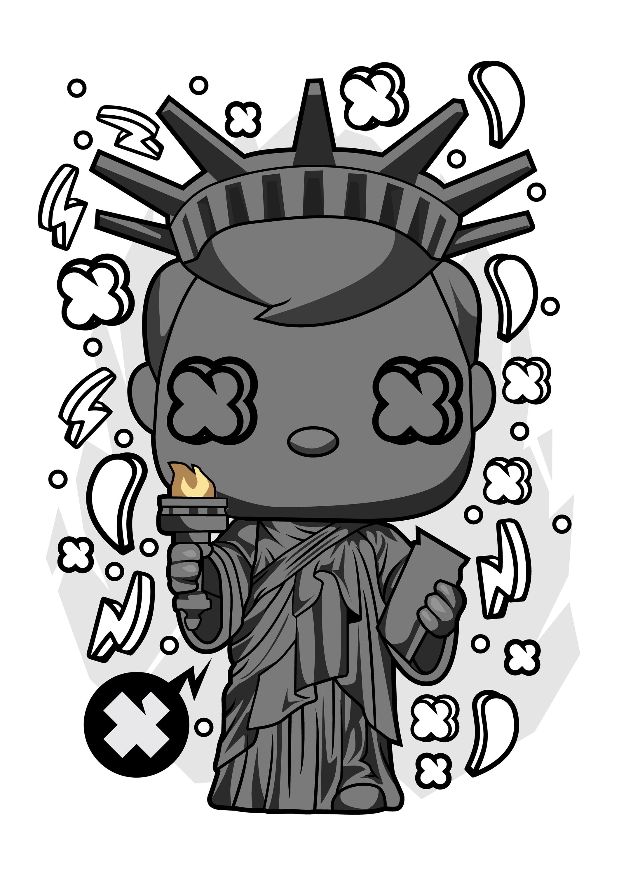 Funko Personajes 023 - cuadro decorativo en canvas