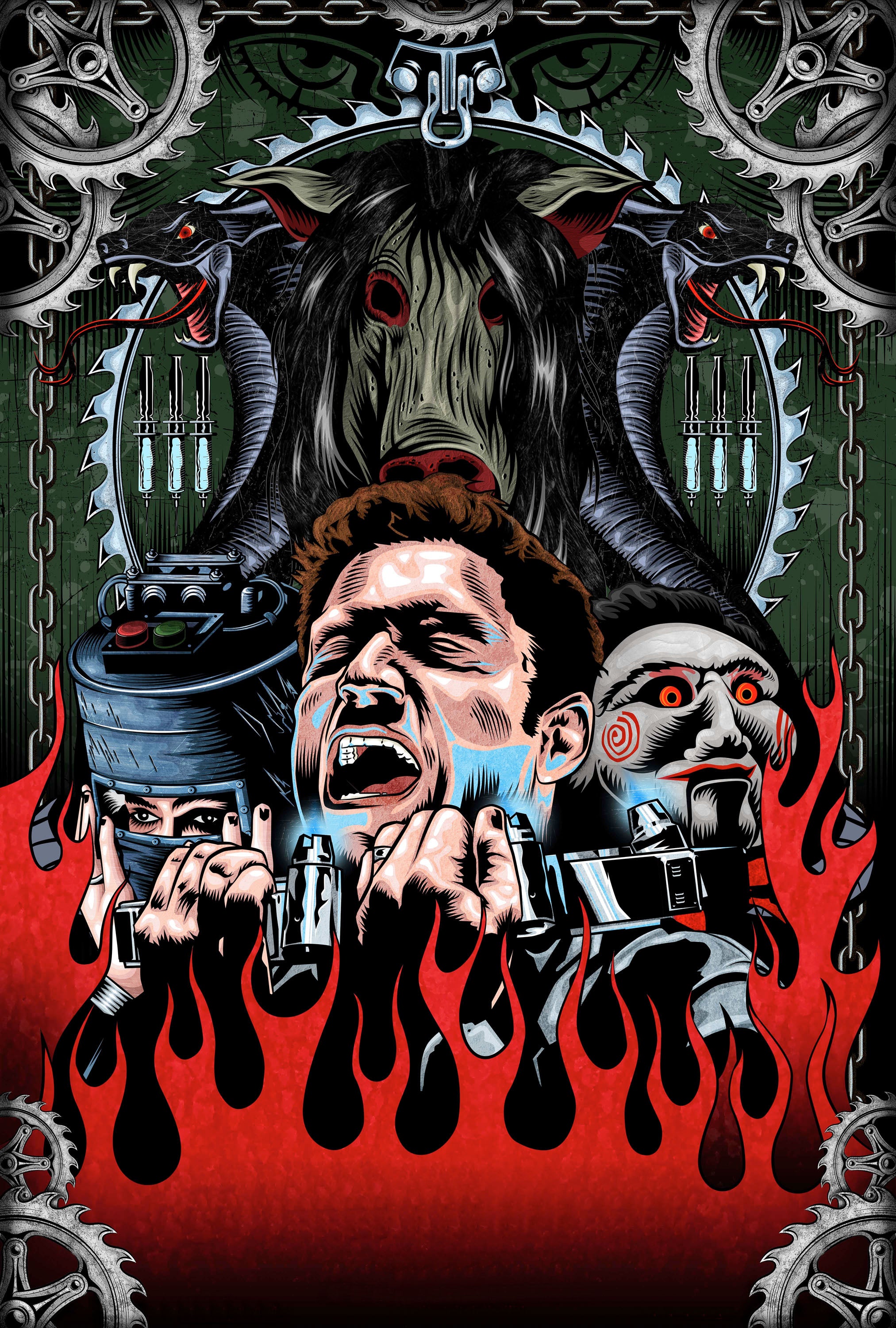 Terror 033 - cuadro decorativo en canvas