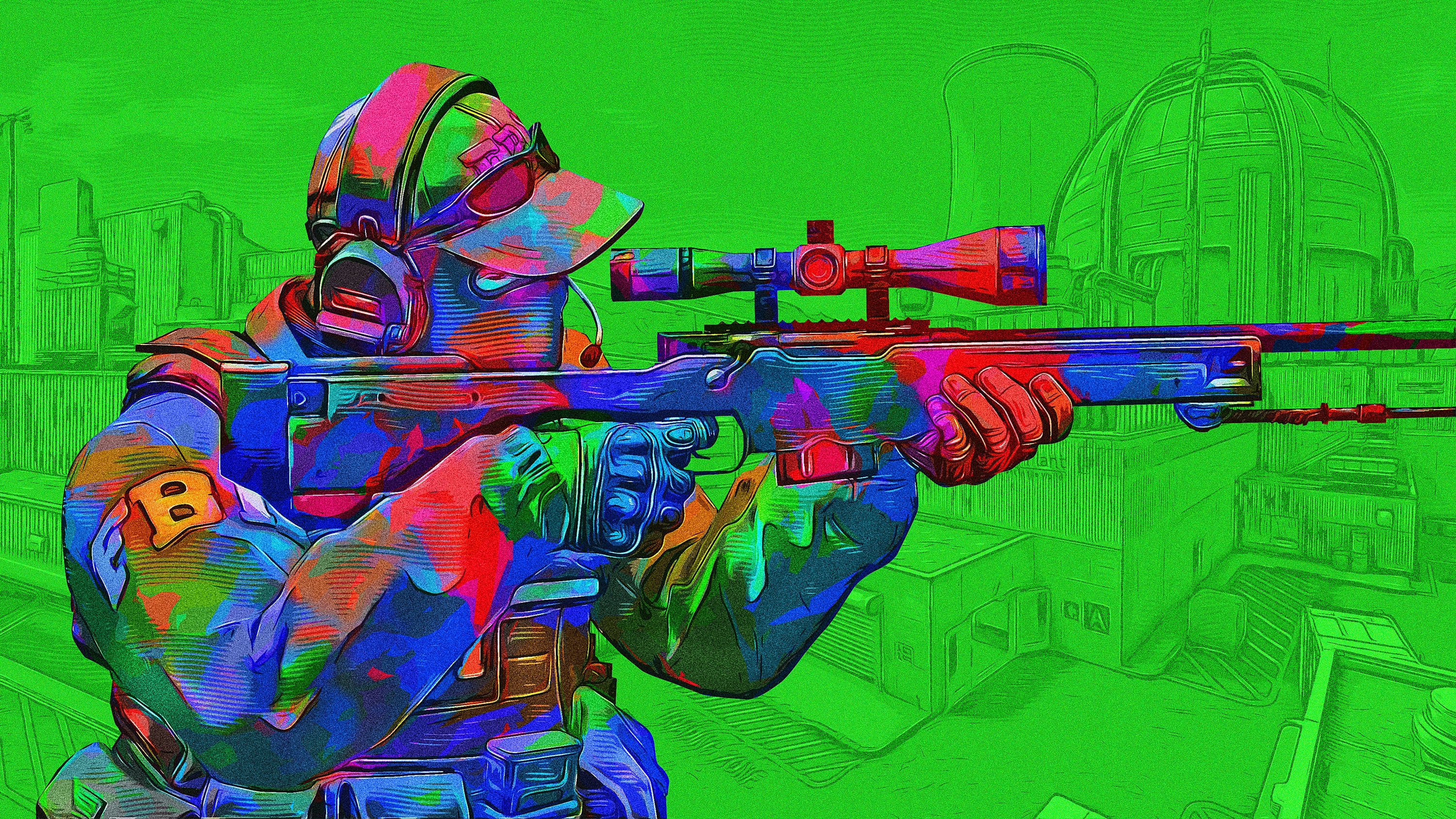 Counter Strike 015 - cuadro gamer decorativo en canvas