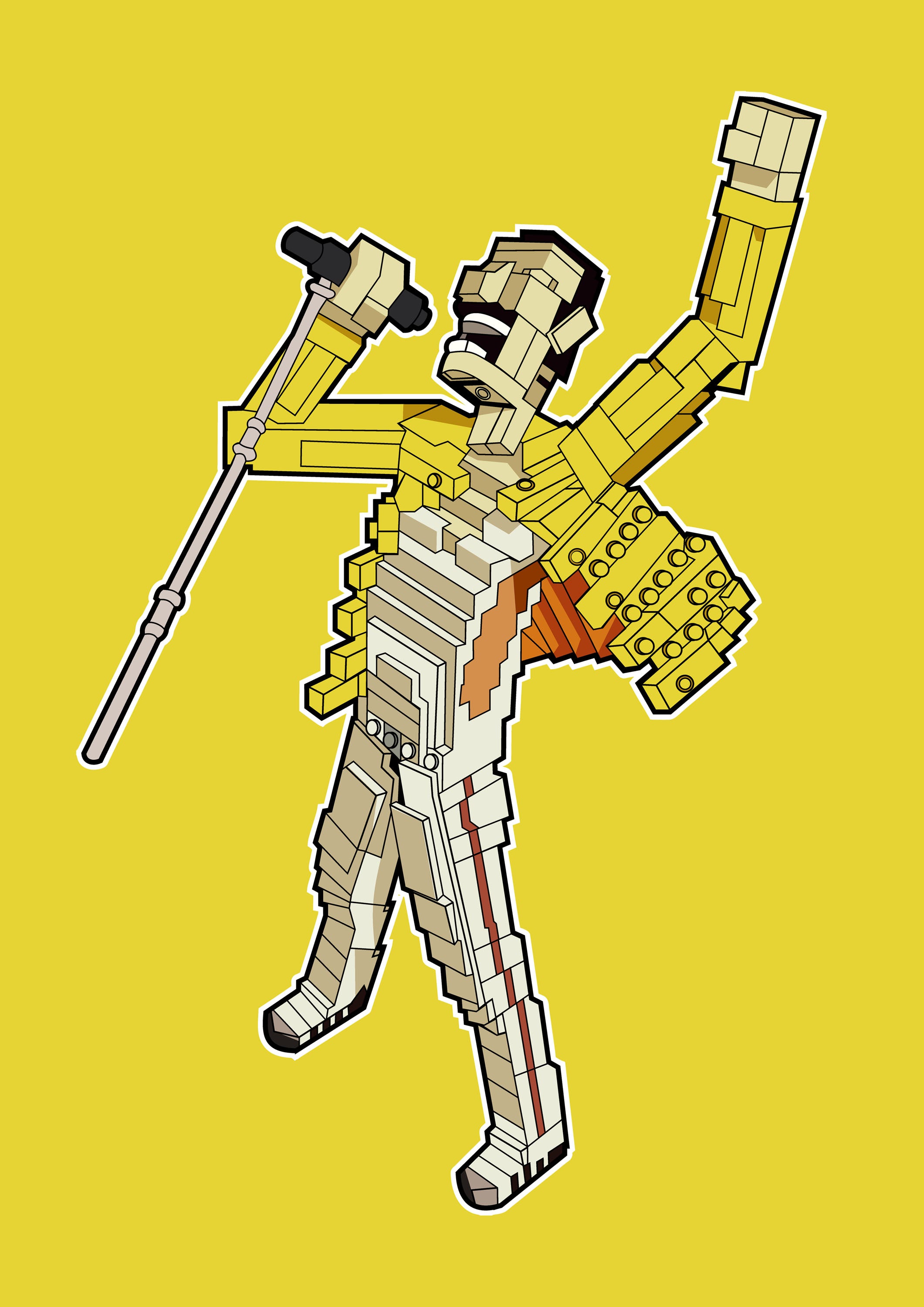 Funko Lego 032 - cuadro decorativo en canvas