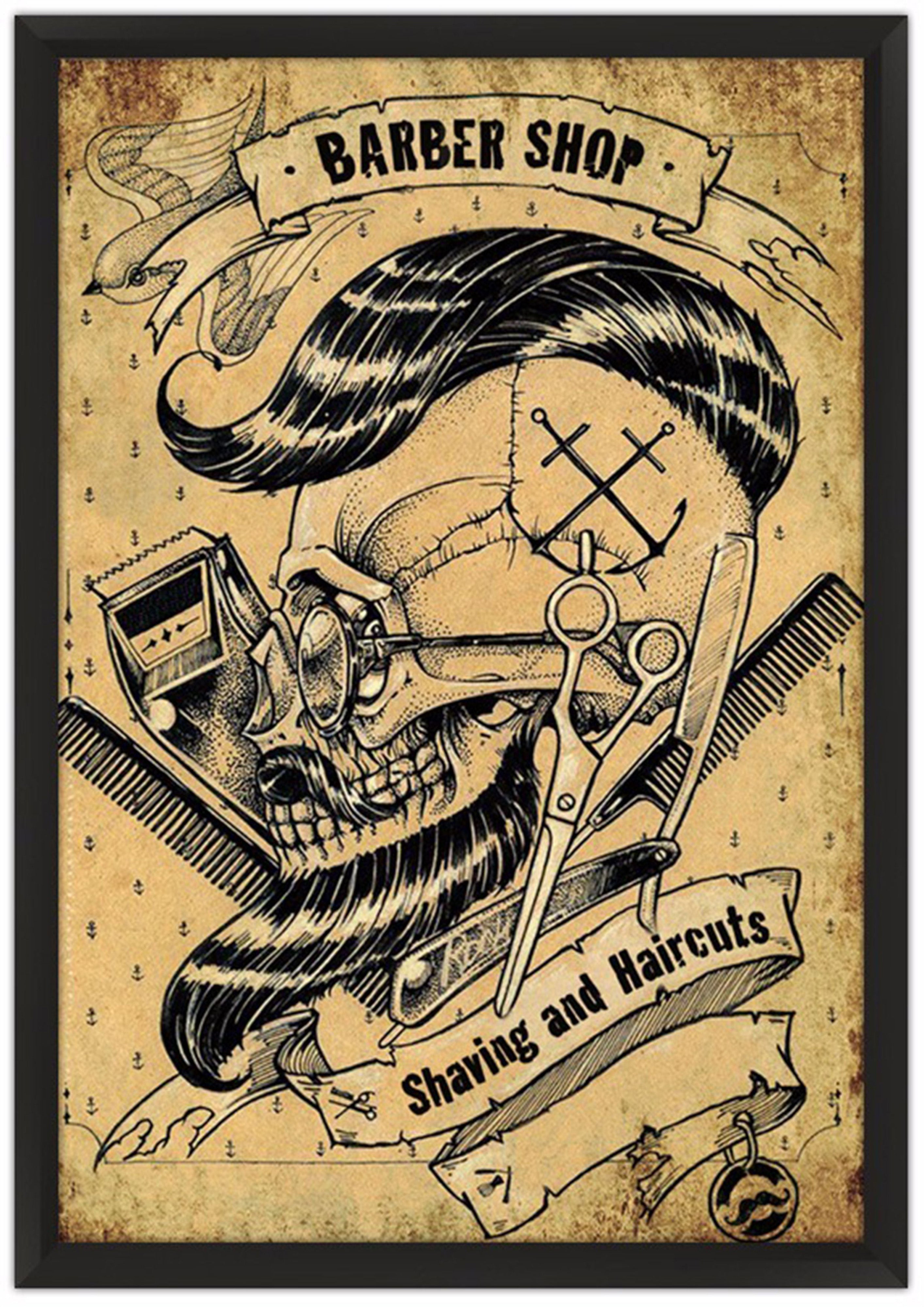 Barbería 058 - Cuadro canvas Canvaradas