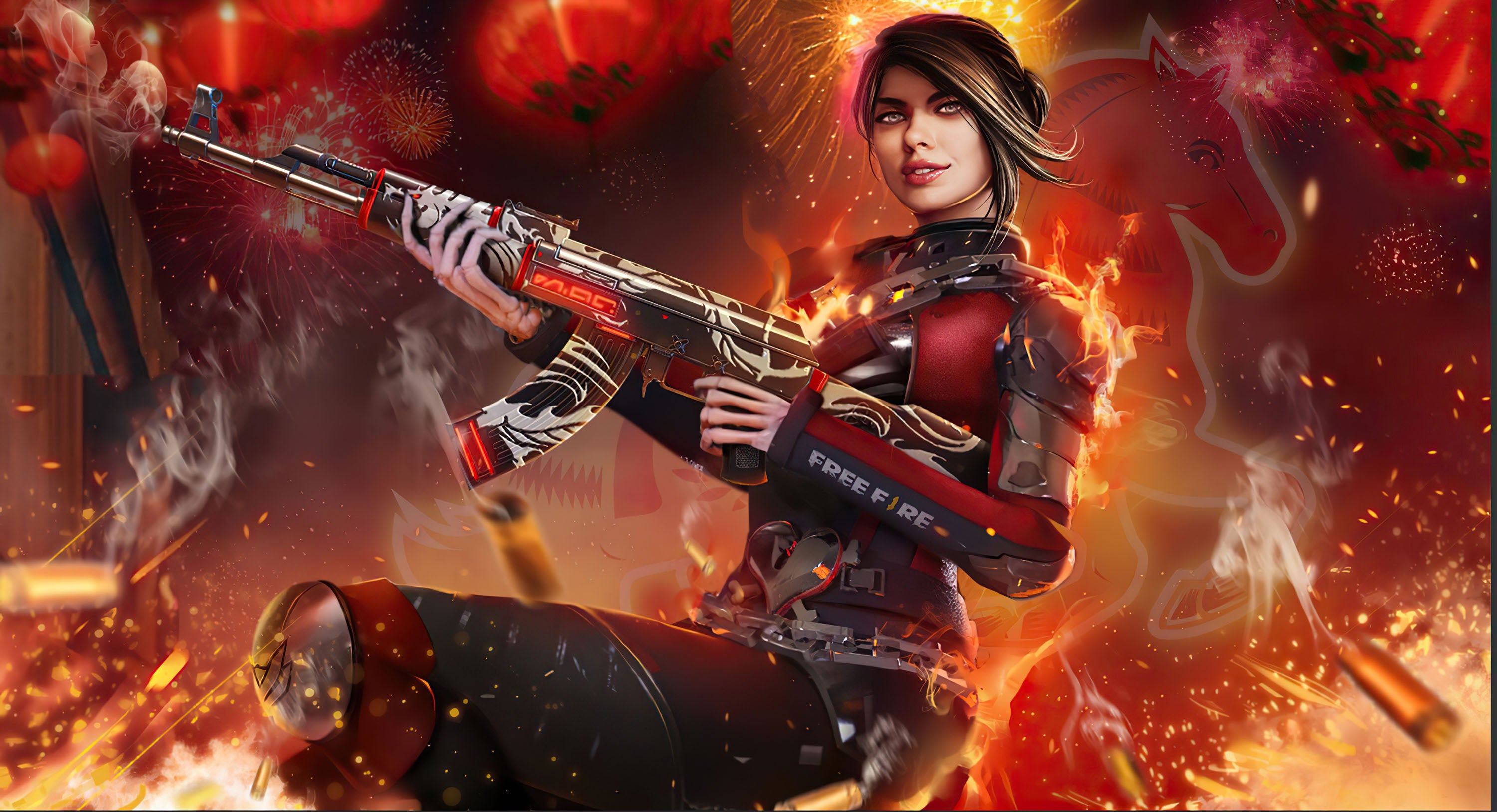 Free Fire 009 - cuadro gamer decorativo en canvas