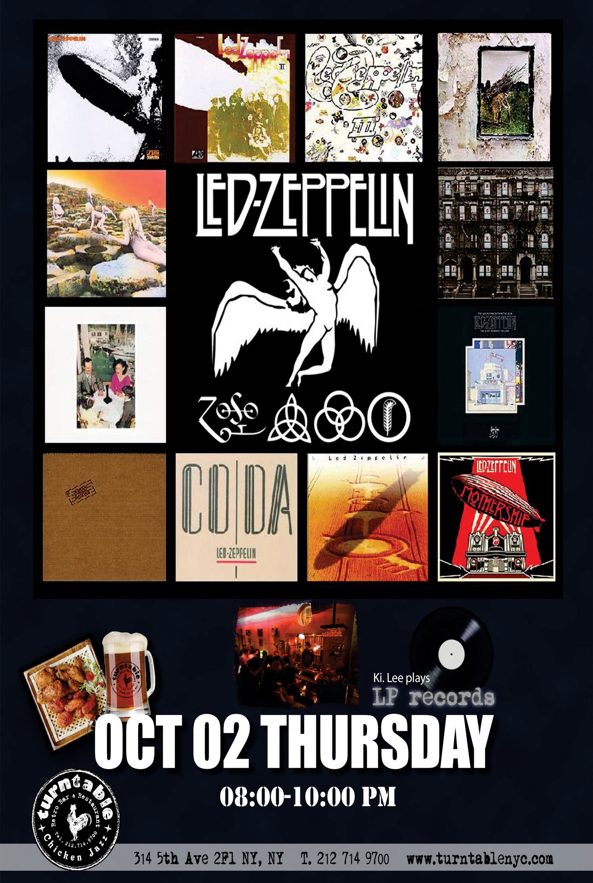 Led Zeppelin 006 - cuadro decorativo en canvas