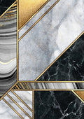 Negro y Dorado 008 - cuadro decorativo en canvas