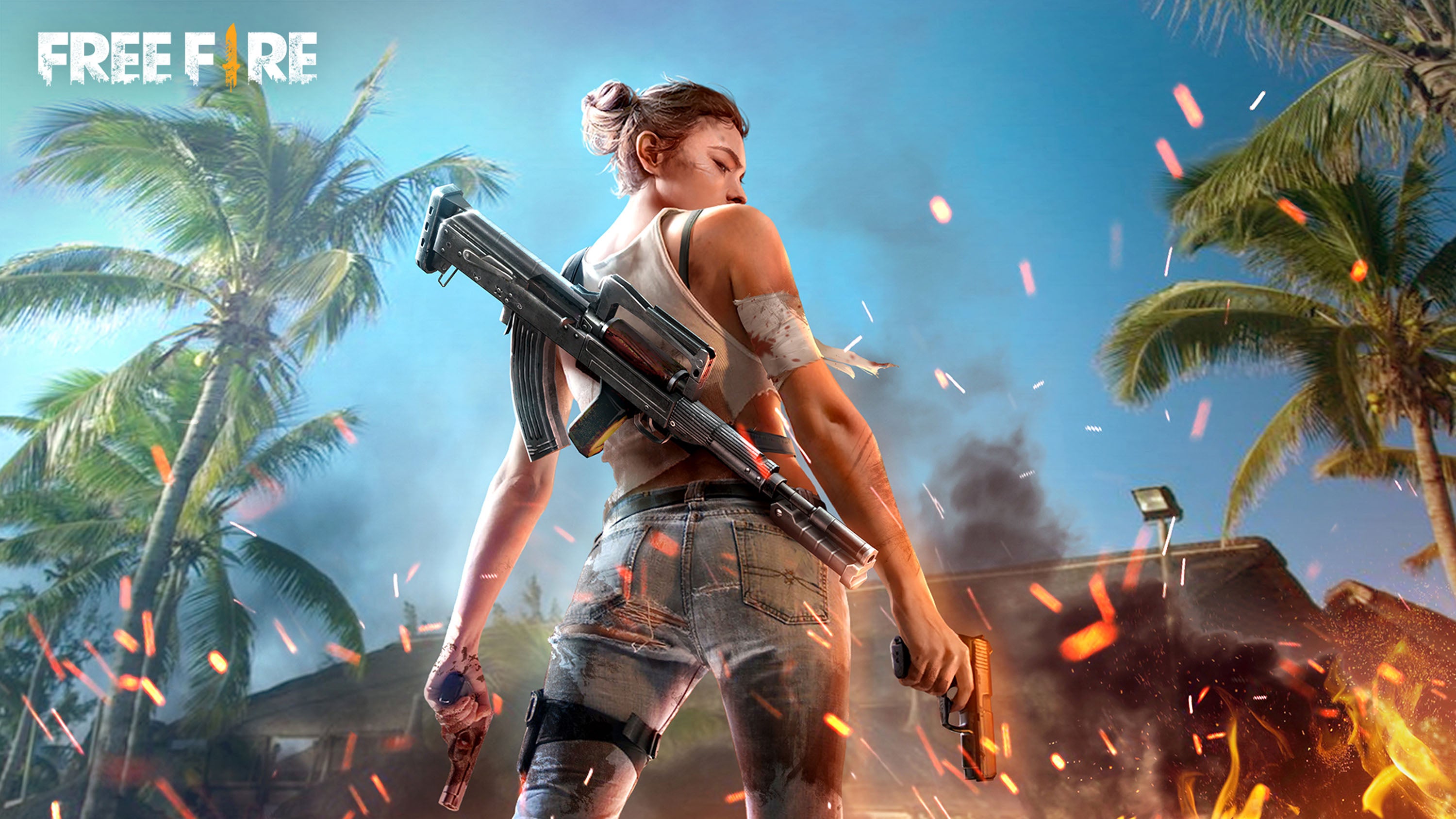 Free Fire 007 - cuadro gamer decorativo en canvas