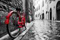 Blanco y Rojo 030 - cuadro decorativo en canvas