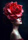 Mujer floral 036 - Cuadro canvas Canvaradas