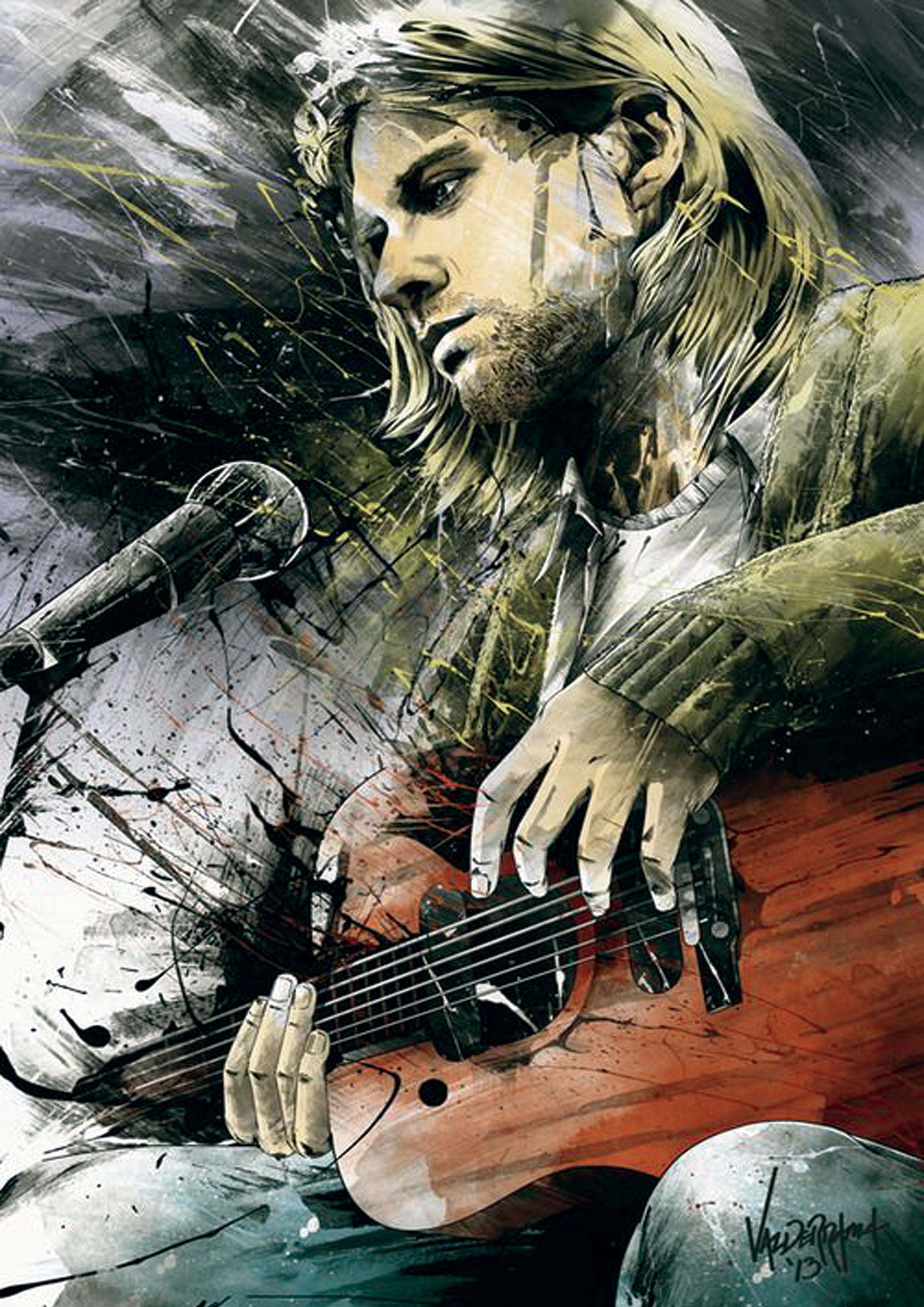 Nirvana 001 - cuadro decorativo en canvas