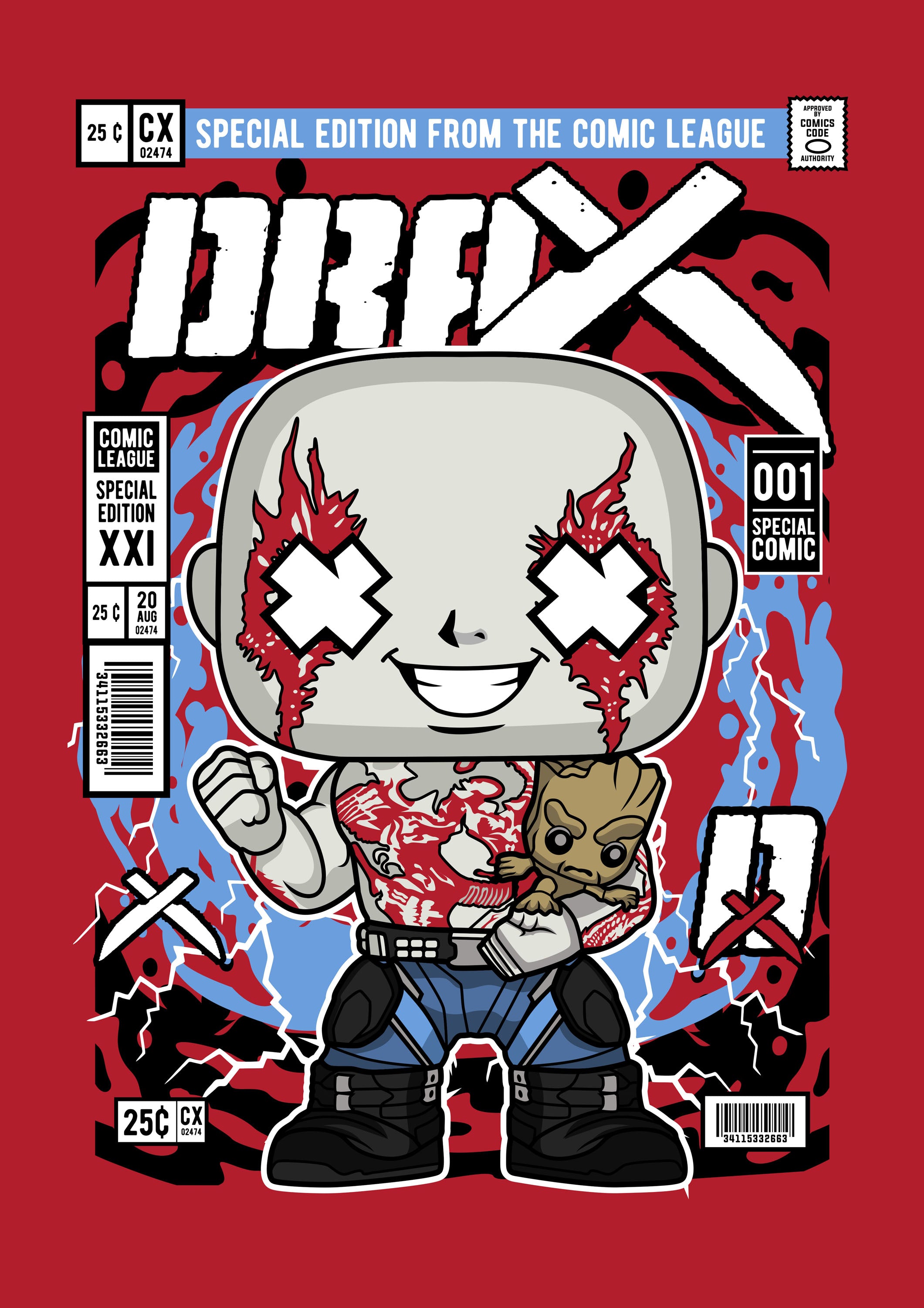 Funko Marvel 026 - cuadro decorativo en canvas