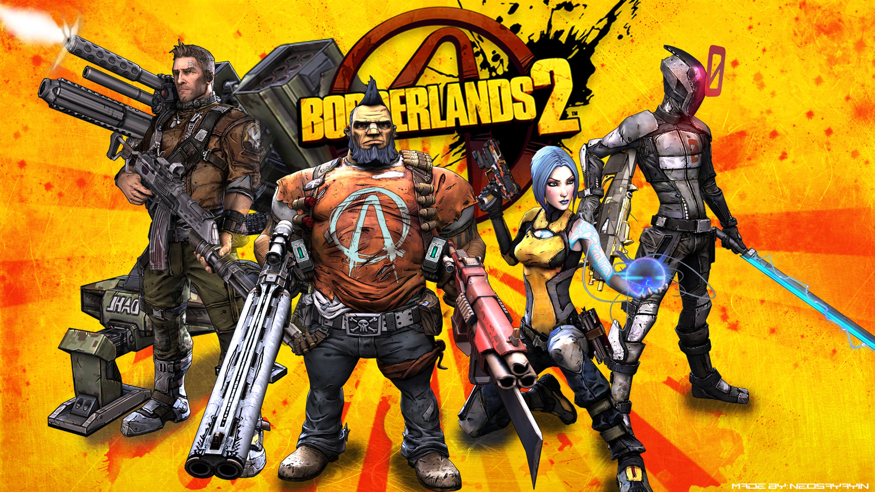 Borderlands 001 - cuadro gamer decorativo en canvas