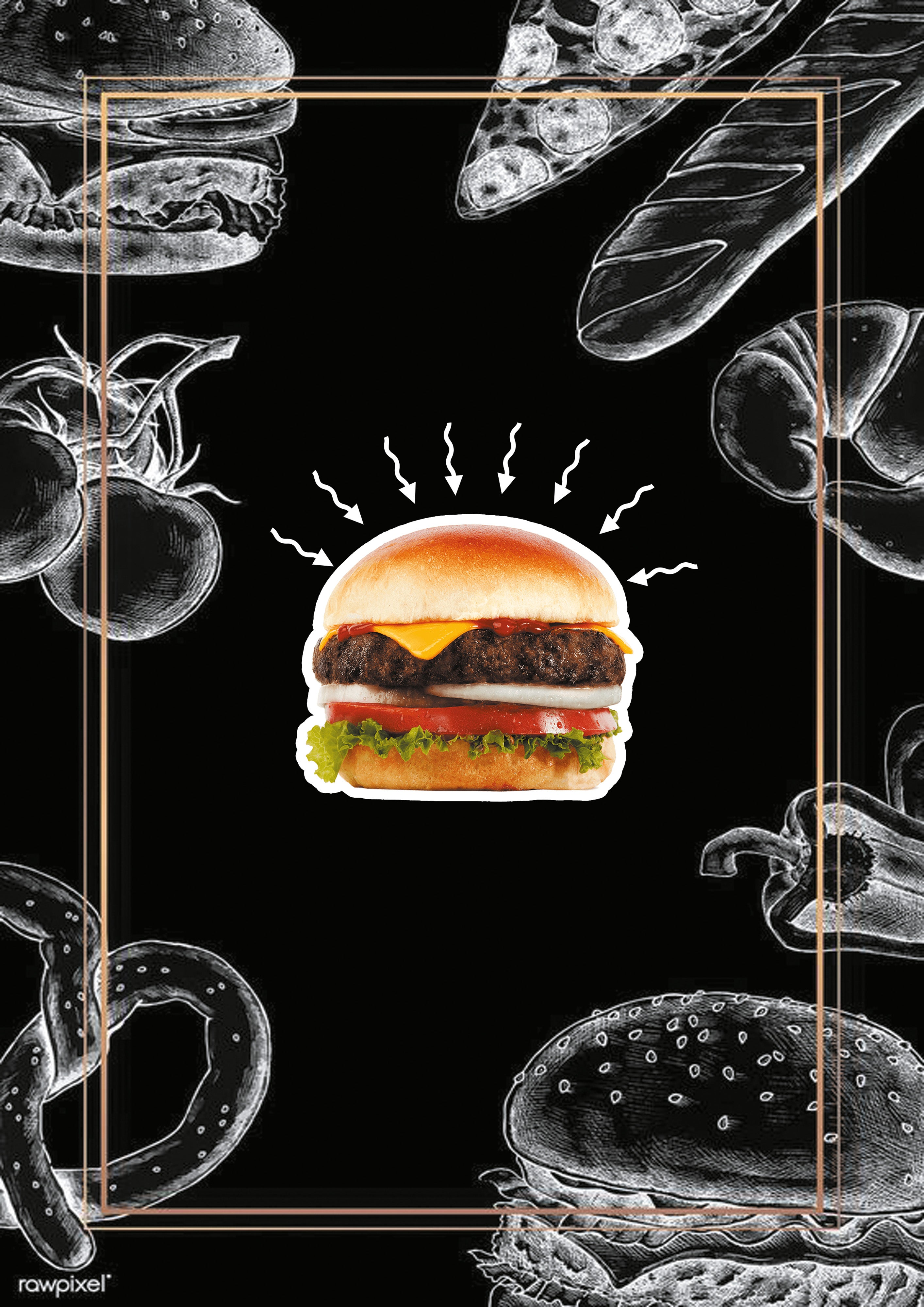 Comida y hamburguesas 066 - Cuadro canvas Canvaradas