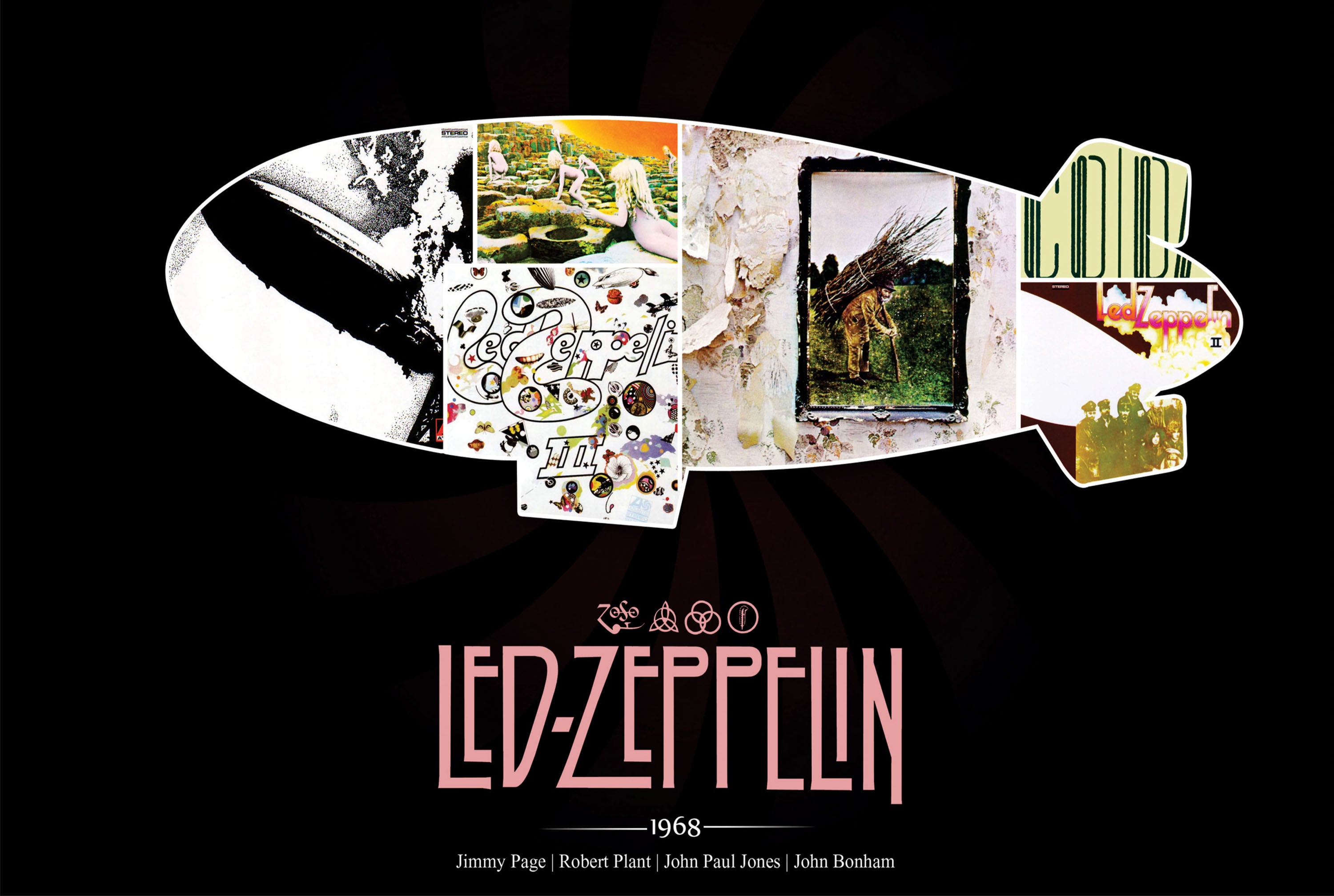 Led Zeppelin 015 - cuadro decorativo en canvas