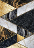 Negro y Dorado 018 - cuadro decorativo en canvas