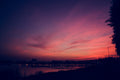 Paisaje nocturno 007 - Cuadro canvas Canvaradas