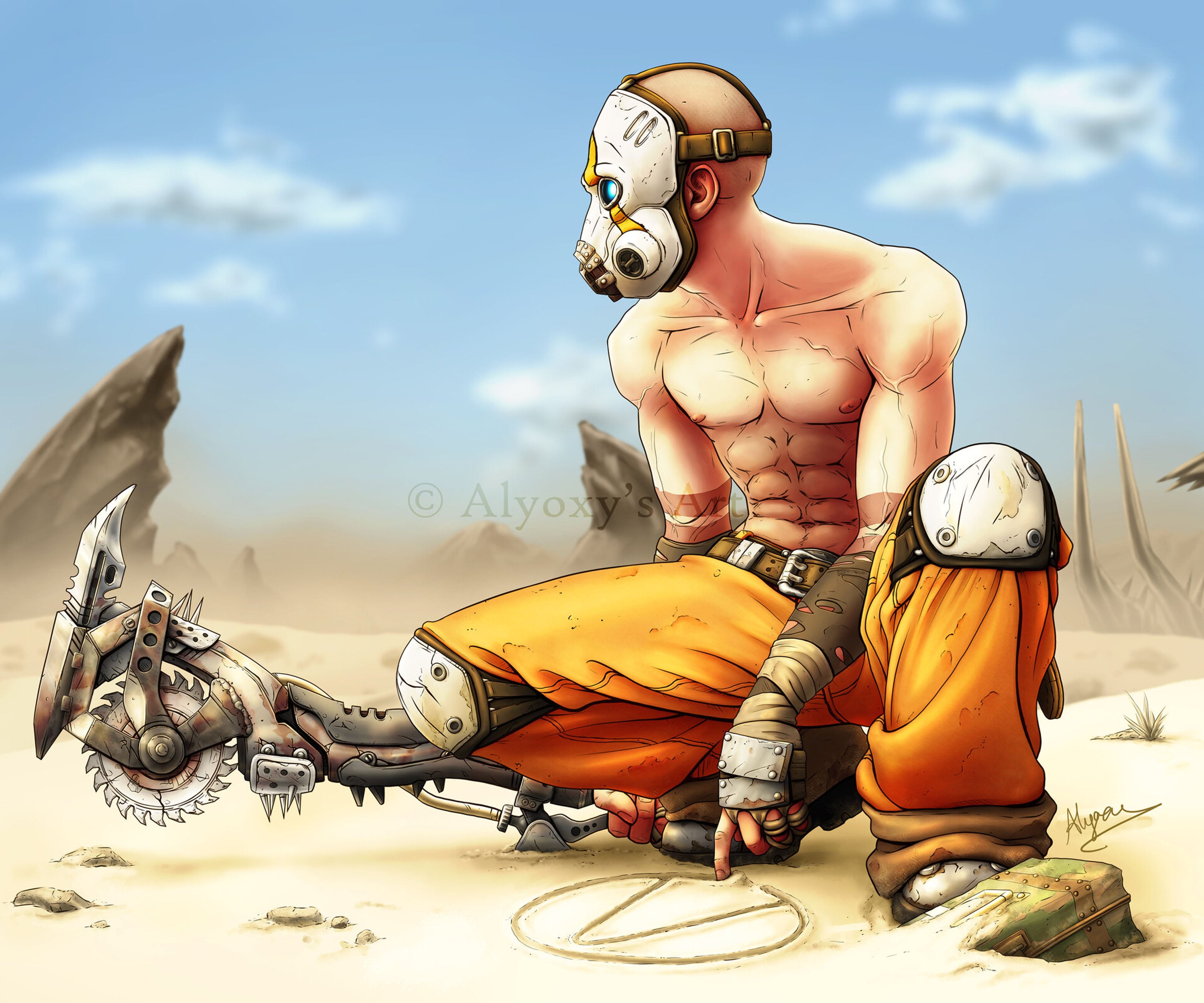 Borderlands 003 - cuadro gamer decorativo en canvas